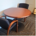 42" Round Table w/ Black Post Base